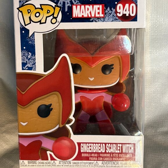 Brand new Funko POP Marvel- Gingerbread Scarlet Witch - Picture 1 of 4